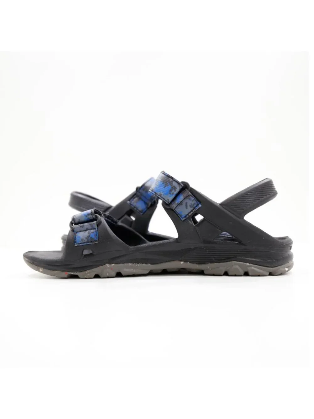 Merrell Hydro Drift Black & Blue Lightweight Adjustable Sandals - Youth 4
